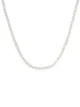 Produktbild: Valero Pearls Damen-Kette Hochwertige Süßwasser-Zuchtperlen in ca. 6 mm Oval weiß 90 cm - Perlenkette Halskette mit echten Perlen 340200