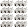 Produktbild: deleyCON 24x Keystone Modul CAT 6a Jack - Vollgeschirmt STP RJ45 Buchse Werkzeugfrei Dank Snap-In Montage CAT Rohkabel 500 MHz 10 Gbit/s