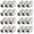 Produktbild: deleyCON 24x CAT 6a Keystone Jack Modul RJ45 STP werkzeuglos Netzwerk Adapter