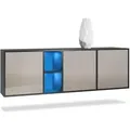 Produktbild: Vladon Sideboard, Sand, Holzwerkstoff, 182x53x35 cm, Wohnzimmer, Kommoden & Sideboards, Sideboards
