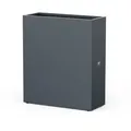 Produktbild: Herstera - Metall Pflanzkübel, Blumenkasten, Hochbeet, Schmal, Anthrazit, 100 X 40 X 115 Cm (l X B X H)