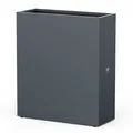 Produktbild: Herstera Metall Pflanzkübel, Blumenkasten, Hochbeet, schmal, anthrazit, 100 x 40 x 115 cm (L x B x H)