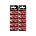 Produktbild: 2x 10er Blister Camelion Knopfzellen Uhren Batterien AG7 LR57 LR927 395 Alkaline