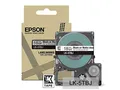 Produktbild: Epson Etikettenkassette, mattes Beschriftungsband LK-5TBJ schwarz auf transparent, langlebiges Band für Epson LabelWorks Etikettendrucker, wasser- & verschleißfest, 8 m x 18 mm