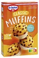 Produktbild: Dr. Oetker Muffins, 8 x 370 g, Backmischung für klassischen Rührteig mit Schokostückchen zum Zubereiten von 12 saftigen Muffins, inkl. Papierbackförmchen