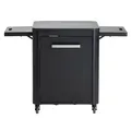 Produktbild: Cozze® Premium Outdoor Schrank Garten mit 2 klappbaren Seitentischen – Hochwertiges Sideboard Outdoor – Praktischer Gartenschrank für den Außenbereich (Gartenmöbel Schrank für Gasflasche & Zubehör)