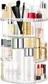 Produktbild: Withosent Make Up Organizer, 360° Drehbar Schminktisch Kosmetik Aufbewahrung, Skincare Beauty Schminke Kosmetikbox Zubehör für Dresser Schlafzimmer Badezimmer, Transparent