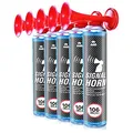 Produktbild: 5 x AAB Signal Horn – Laut Nebelhorn 106 dB(A) Mit Nicht Brennbarem Gas, Bis Zu 320 Kurze Pieptöne, Fanfare, Fußball Airhorn, Gasfanfare, Pressluft Luftdruck Tröte, Drucklufthupe