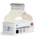 Produktbild: Kleiderbügel 50 Stück  Kleiderbügel Samt 360° drehbar und belastbar  Kleiderb...