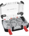 Produktbild: Bosch 11x PRO Multi Material Power Change Plus Lochsäge-Set – Transparentes Etui (für Weichholz, Trockenbauwand, Ø 25-86 mm, Professional Zubehör Bohrmaschine)