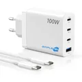 Produktbild: Netzteil 100W Gan Quick Charge 3 X USB-C Type-C (2 X 100W + 1 X 23W) USB