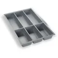 Produktbild: SO-TECH® Besteckeinsatz ORGA-BOX® III Besteckeinsatz, in Nobilia ab 08/2012 grau|silberfarben 29.4 cm x 5.3 cm x 47.35 cm