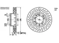 Produktbild: ATE Bremsscheibe 24013201632 Gelocht/innenbel. 322mm 32mm für Porsche