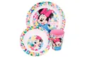 Produktbild: Disney Minnie Mouse Geschirr-Set Disney Minnie Mouse Kinder Geschirr-Set 5 teilig, 1 Personen, Kunststoff