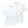 Produktbild: Schiesser T-Shirt Essentials (2er-Pack) mit Rundhalsausschnitt, mit kurzen Ärmeln weiß L (52)