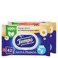 Produktbild: Tempo Toilettenpapier feucht Sanft und Pflegend Duo-Pack, 84 Tücher