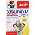 Produktbild: Doppelherz Vitamin D3 1000 I.E. Extra Tabletten 45 St