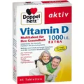 Produktbild: DOPPELHERZ Vitamin D3 1000 I.E. EXTRA Tabletten, 45 St PZN 10556885