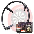 Produktbild: TARGET Darts Omni Dartboard mit automatische Punktzahlberechnung und LED-Beleuchtung | Dartscheibe mit Punktezählkamera, Magnetisches Dartscheiben Beleuchtungssystem, Surround Ringbeleuchtung