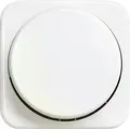 Produktbild: Busch-Jaeger Zentralscheibe für Dimmer 2115-214 | Drehknopf | Glimmlampe | Befestigungsmutter | Reflex SI | alpinweiß