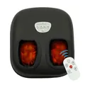 Produktbild: Fuss Fit Pro elektrisches Shiatsu Fussmassagegerät mit Wärmefunktion, Knet-, Rollen- & Luftdruck-Massage, Fuß-Reflexzonen-Massagegerät mit 3 Intensitätsstufen, Timer und Fernbedienung.