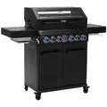 Produktbild: TAINO Gasgrill, PLATINUM YAMARA DARK 4+2, Gusseisenrost, Backburner, Sear-Brenner schwarz 140 cm x 117 cm x 55 cm