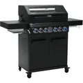Produktbild: Platinum Yamara Dark 4+2 Gasgrill Stahl 4 Brenner Sear-burner Backburner - Taino