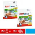 Produktbild: Moll E-profil Gummidichtung Im 2er Pack - Selbstklebende Dichtung Zum Isolieren Von Spalten An Fenstern Und Türen - Weiß - 2x 10 M X 9 Mm X 4 Mm - Tesa