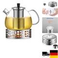 Produktbild: Edelstahl-Teewärmer | Borosilikatglas | 1500ml