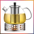 Produktbild: Temperaturbeständige Teekanne 1,5L mit Edelstahlfilter und warmen Designs