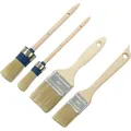 Produktbild: 4 tlg. Pinsel-Set Malerpinsel Flachpinsel Lackierpinsel Rundpinsel Farbpinsel