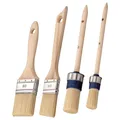 Produktbild: Universal Pinselset 4-teilig Flachpinsel Rundpinsel Pinsel Pinsel-Set Streichen