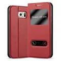Produktbild: Cadorabo Schutzhülle für Samsung Galaxy S6 Hülle in Rot Handyhülle Book Case Cover Etui