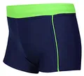 Produktbild: Aquarti Badehose Jungen mit Kordelzug – Schwimmhose Jungen Kinder, Badehosen für Jungen Sportlich & Schnell Trocknend, Farbe: 024 Dunkelblau/Grün, Größe: 140