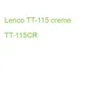 Produktbild: Lenco TT-115 creme TT-115CR (8711902072447)
