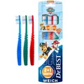 Produktbild: Dr.BEST Paw Patrol Zahnbürste, Weich (2 Stück + 1 Stück Gratis), weiche Borsten und kindgerechter Griff
