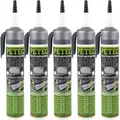 Produktbild: 5x PETEC SILIKON DICHTUNG SCHWARZ 200ml HOCHTEMPERATUR DICHTMASSE DAUERELASTISCH
