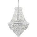 Produktbild: Ideal Lux Pendelleuchte DUBAI, 24-flammig,  Ø 80cm, E14, Metall / Kristall geschliffen, Chrom IDEA-243597