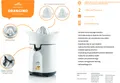 Produktbild: ETA ORANGINO Zitruspresse ETA203390000, 60 W, Mixbehälter 0,3 l, 2 Pressdorngrößen, DripStop