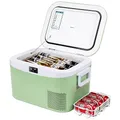 Produktbild: BINGI Kompressor Kühlbox 12.8 Liter Tragbarer Auto Kühlbox 12V / 24V DC und 110~240V AC Elektrische Kühlschrank Kompressor Gefrierbox für Auto LKW Picknick Camping und Heimgebrauch (‎HC-12P2)