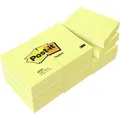 Produktbild: 3M Post-it Notes 653E, 51 mm x 38 mm, gelb, 12 Blöcke à 100 Blatt