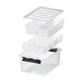Produktbild: SMARTSTORE CLASSIC 4 BOX MET DEKSEL 38X14X11CM TRANSP. + 4 INZETBAKJES TRANSP ORTHEX 3458710