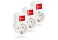 Produktbild: greate. 3x 1fach Steckdosenadapter mit Schalter - Zwischenschalter ohne Kabel Mehrfachsteckdose
