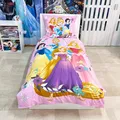 Produktbild: Disney Prinzessinnen Set 2-teilig Bettdecke 140x200 cm Rosa Kissenbezug