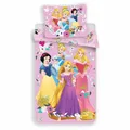 Produktbild: Bettwäsche-Set 140x200 Prinzessinnen 6763 Prinzessin Cinderella Schneewittchen