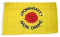 Produktbild: Fahne / Flagge Atomkraft Nein Danke! gelb 90 x 150 cm