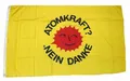 Produktbild: Flagge / Fahne Atomkraft Nein Danke! Gelb Hissflagge 90 x 150 cm