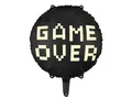 Produktbild: Game Over runder Folienballon, schwarz, 45 cm