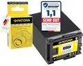 Produktbild: PATONA BP-828 Akku 2670mAh Ersatzakku kompatibel mit Canon Camcorder FS11 FS21 FS22 HF10 HF20 HF100 HG20 XA20 XA40 XA60 Legria FS200 FS306 FS406 GX10 HF G10 G40 G50 M30 M40 M400 S10 S100 BP828 BP 828
