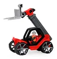 Produktbild: Lena 04533 - TRUXX² Teleskoplader, Baustellenfahrzeug ca. 35 cm, robuster Telehandler mit funktionstüchtiger Gabel und vollbeweglicher Spielfigur, für Kinder ab 2 Jahre, Spielfahrzeug rot
